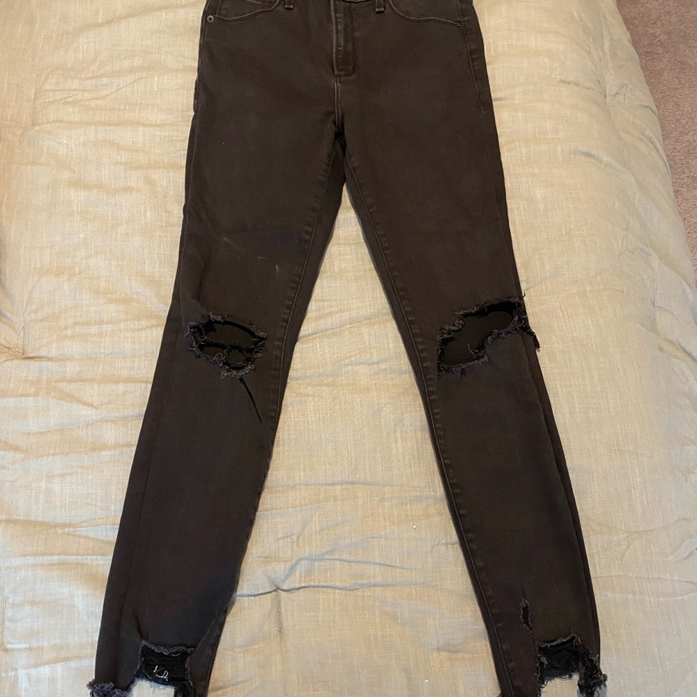 Abercrombie & Fitch high rise super skinny ankle jeans